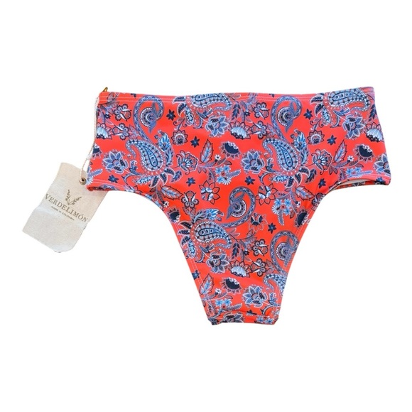 Verdelimon Angels Floral Hiphugger Swim Bottom NWT - Picture 3 of 4
